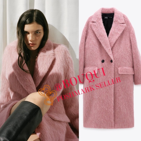 BLOGGERS FAV ZARA LIMITED EDITION WOOL BLEND COAT - Picture 10 of 14